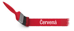 Vzorník odstínů – červená